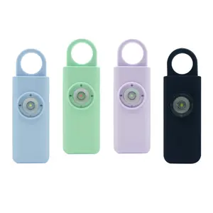 Alarme personnelle en gros 130dB sirène USB rechargeable alarme porte-clés alarme d'autodéfense pour les femmes