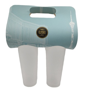 Soporte para taza de papel Kraft, soporte para taza de té con diseño de logotipo, impresión personalizada - Product Image 1