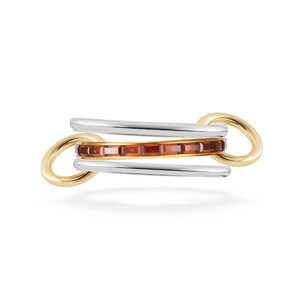 yunnique style stacked cubic three-layer three-ring full diamond stacked ring for women, titanium steel, light luxu - Product Image 5