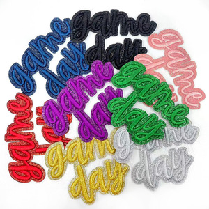 Custom 3D Embroidered Gameday <strong>Patch</strong> for Clothes PVC Iron-On Style Size for Garments Stock Available with <strong>Designer</strong> Logo - Product Image 4