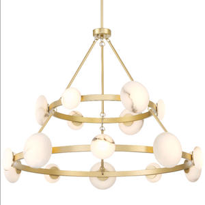 Lámpara colgante de <span class=keywords><strong>lava</strong></span> de arte acrílico de ágata creativa de concha Retro europea, lámpara de pared de cabecera de mosaico de estilo americano - Product Image 2