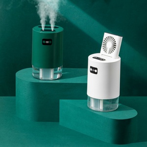 Air <b>Cooling</b> Fans Ultrasonic Humidifier Rechargeable Table Fans with Double <b>Spraying</b> Holes - Product Image 3