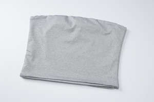 Completo Estivo da Donna con Top Corto e Pantaloni a Zampa, Set Due Pezzi Tinta Unita, Tuta Sportiva - Product Image 3
