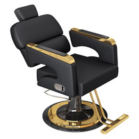 Sillón de Barbería de Diseño Moderno, Estilo Influencer, para Salón de Belleza, con Funciones de Inclinación y Rotación, para Corte de Cabello y Permanente
