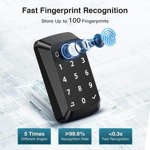 Điện Hệ thống khóa mã kỹ thuật số khóa cửa thông minh cửa xử lý thông minh Ổ Khóa chốt cửa không dây thông minh mà không cần ứng dụng - Product Image 4