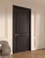 Portes intérieures de chambre à coucher en bois massif modernes, isolation phonique 28-32dB, couleurs personnalisées finies pour hôtels, appartements, villas