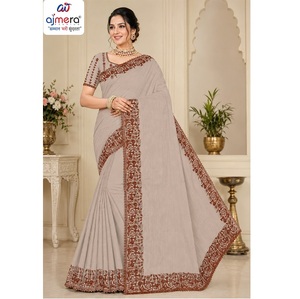 Sari en coton Ajmera élégant, imprimé, ethnique, traditionnel, pour tous les jours et les fêtes, confortable, séchage rapide, toutes saisons, pour femmes - Product Image 4