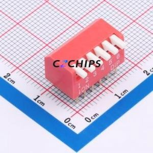 DL-06HT DIP Switch Through hole Component (THT),P=2.54mm Switch Piano Key Single Pole Single Throw 6 2.54mm - Product Image 1