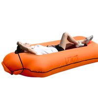 WOQI Canapé-lit gonflable imperméable et étanche pour la plage, le camping, avec oreiller pour l'extérieur et le salon