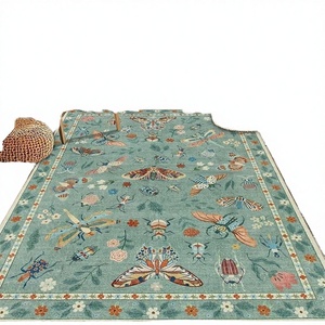 Alfombras Modernas con Estampado de Insectos, de Felpa de Cristal, Antideslizantes, Lavables, de Pelo Corto, para Sala de Estar, Dormitorio y Decoración Debajo de la Cama - Product Image 3