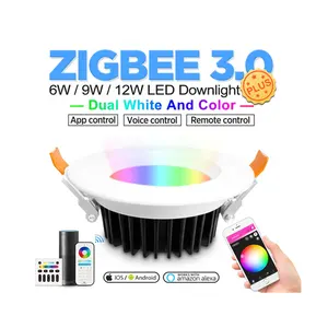 Zigbee smart downlight empotrado con pared dimmer downlights led estándar australiano sofito