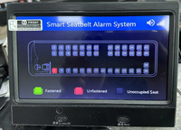 Westbay 7 "Lcd 4G détection sans fil Gps suivi moniteur à distance personnalisé ceinture de sécurité des passagers rappel vocal système d'alerte d'alarme