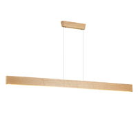 Lampes suspendues en bois nordique LED lampes suspendues modernes pour salle à manger salon cuisine bureau boutique Bar café longue bande lampe suspendue