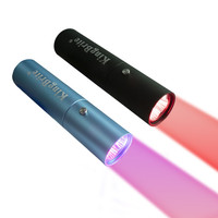 Stylo de luminothérapie LED portable à lumière rouge pulsée, double torche ciblée pour soins de beauté