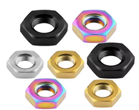 Sekrup Mur Titanium Warna Sesuai Pesanan Satu Kotak, Penjualan Langsung Pabrik, Aluminium Alloy Poles Metrik M4/M5/M6/M8 untuk Pertambangan