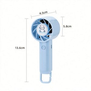 Ventilateur portable léger pliable rechargeable par USB, mini ventilateur personnel en plastique pour la maison, le bureau, les voyages et l'extérieur - Product Image 2