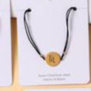 Bracciale con cordoncino in acciaio inossidabile 12 colori con lettera M placcata in oro, gioielli fatti a mano per donna, accessorio moda - Product Image 5