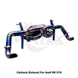 Système d'échappement Catback Vortex léger en titane bleu brûlé pour Audi R8 V10 2024-2025, spécifications piste, système de course - Product Image 2