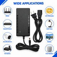 Adaptateur secteur AC/DC 15V 5A 75W pour routeur, commutateur réseau, caméra de sécurité, guirlande lumineuse LED - Vente en gros