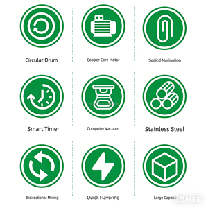 เครื่องนวดเนื้อสุญญากาศสแตนเลสขนาด 50 ลิตร-200 ลิตร พร้อมระบบหมักเกลือประสิทธิภาพสูงสำหรับการแปรรูปเนื้อ<span class=keywords><strong>หมู</strong></span>และไก่ทอด - Product Image 6