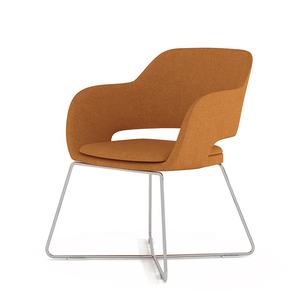 Sandalye fabrika özel Metal çelik boru baz soğuk tedavi yüksek esneklik kalıplı köpük ofis ziyaretçi bekleme resepsiyon odası sandalye - Product Image 3