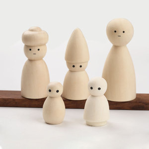 Muñecos de Madera sin Acabado de 23 cm, Figuras Pintadas para Manualidades, Juego de Juguetes para Niños - Product Image 3