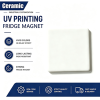 Aimant de réfrigérateur en céramique vierge, aimant de réfrigérateur à sublimation par impression UV, aimant personnalisé avec photo souvenir de voyage ou de mariage