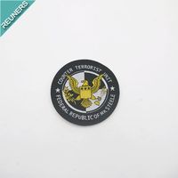 Parche tejido personalizado de fábrica, insignia de tela chenilla cosida a máquina, decoración de diamantes de imitación, características 3D, logotipo personalizado para camisetas