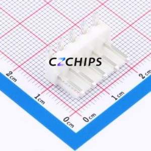 HC-VH-5AW-TW Wire-to-Board Pin Header Bent Lead Through Hole,P=3.96mm Connector 1x5P 3.96mm Right Angle Insert VH - Product Image 1