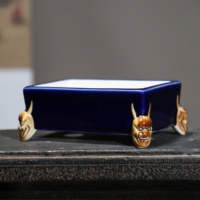 Pot à Bonsaï Rectangulaire en Céramique Faite à la Main de Yixing, Chine