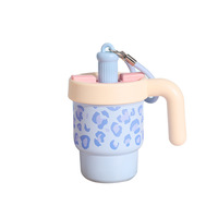 Nuevo Termo de Acero Inoxidable 304 con Estampado de Leopardo para Niñas, Portátil, con Asa, Gran Capacidad, Diseño Atractivo, para Escritorio