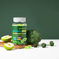 Gummies sans sucre au sulforaphane liquide, complément de sulforaphane 150 mg issu de pousses de brocoli