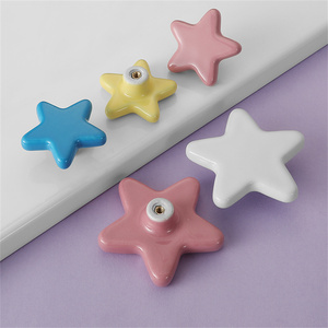 Kindermeubilair Hardware Lade Trekhandvat Keramische Kastknoppen In De Vorm Van Ster - Product Image 4