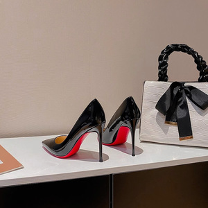 Sexy 7cm 9cm singolo flirt nero rosso Sole lavoro da donna lusso ufficio tacchi alti nuovi modelli 2025 <span class=keywords><strong>scarpe</strong></span> da letto <span class=keywords><strong>con</strong></span> tacco a spillo - Product Image 2
