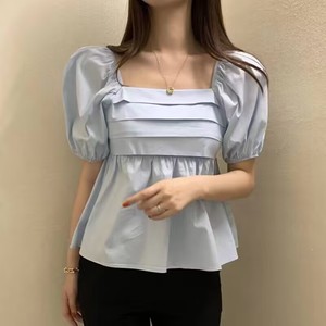 Nuevo Diseño de Blusas para Salir, Blusas con <span class=keywords><strong>Volantes</strong></span> Más Vendidas para Mujer, <span class=keywords><strong>Camiseta</strong></span> de Verano de Manga Corta - Product Image 4