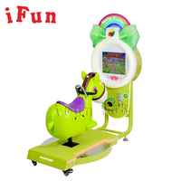 Manège à bascule pour enfants en forme de âne, machine à bascule animale, jeu interactif à jetons, jeu à bascule, aire de jeux intérieure, manèges pour enfants