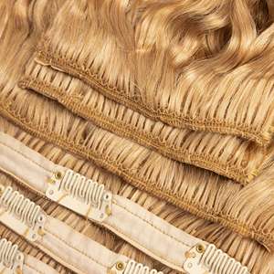 Hot Selling Remy Haarband Clip Ins Fabrieksprijs Dubbel Getrokken 100% Ruwe Dikke Eindclip Ins Haarverlenging - Product Image 6