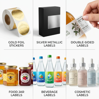 Étiquettes personnalisées en rouleau avec dorure à chaud, autocollants en papier couché pour emballage de flacons de parfum de luxe, marquage élégant, prix d'usine en gros