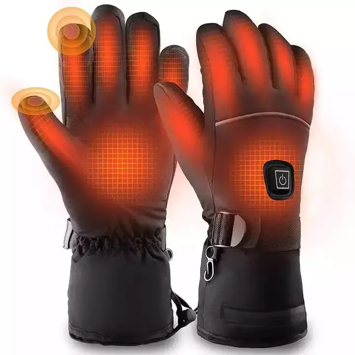 Heated Gloves Rechargeable Electric Motorcycle Snowboard Gloves Liners Hand Warm Touch Screen sport Glove ski