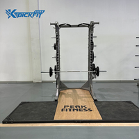 Plataforma Premium para Sentadillas con Soporte para Pesas de 195 kg, Juego de Jaula de Potencia para Estudio de Fitness