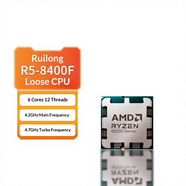 AMD Processor Ryzen R5 8400F Desktop Computer CPU Bare Die AM5 Compatible B650 X670 X870
