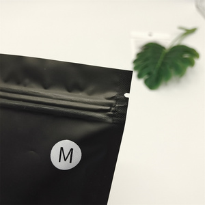 Sacs d'emballage Doypack en aluminium noir mat avec fermeture éclair, pochettes refermables en Mylar pour stockage alimentaire - Product Image 6
