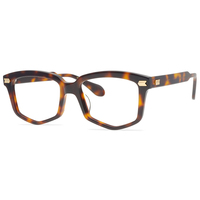 Fonex-lunettes en acétate, pour hommes et femmes, forme carrée, Vintage et faite à la main, Prescription, myopie optique, cadres, verres transparents