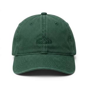 Casquette de baseball 6 panneaux vert forêt premium, logo de marque personnalisé, en coton lavé, casquette de papa, chapeau de soleil sport de haute qualité, fournisseur en gros - Product Image 1