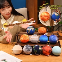 Peluche de la Terre, du Soleil et de la Lune de 10cm, 17cm, 27cm, Poupée en Peluche Mercure, Jouet en Peluche Globe Terrestre, Poupée de Confort pour Enfants