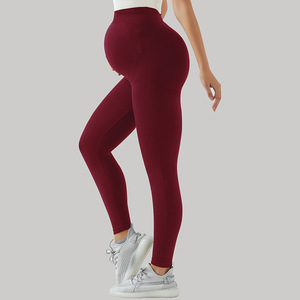 Mallas de Yoga para mujer, soporte abdominal, pantalones de yoga para mujeres embarazadas, ropa exterior elástica para levantamiento de cadera, mallas deportivas de yoga - Product Image 6
