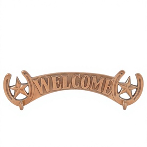 Crochets de bienvenue moulés et rail Style équestre Chaussure de cheval Crochets de conception d'étoile Offre Spéciale de crochet de montage mural et de porte décoratifs - Product Image 1