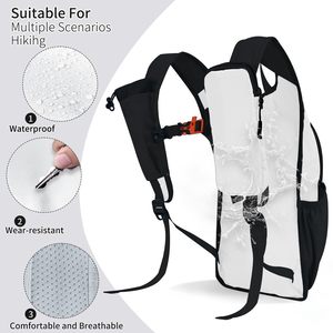 Sac à dos de randonnée léger, pliable et compressible, résistant à l'eau, avec sangle de poitrine - Product Image 3