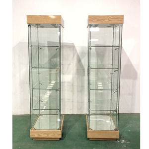 Vitrina de Vidrio Transparente Personalizada HiKUYA, Vitrina de Exhibición con Puerta Corredera de Vidrio - Product Image 6