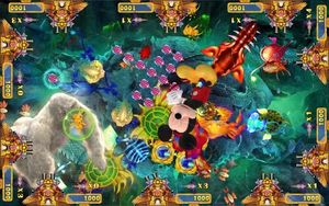 Rồng Vàng Cá Trò chơi bảng 4 người chơi Cá Trò chơi máy hung hăng 2 bắn cá trò chơi máy - Product Image 4